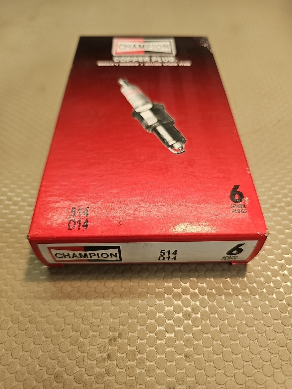 6 pc Champion Industrial 514 Spark Plugs D14