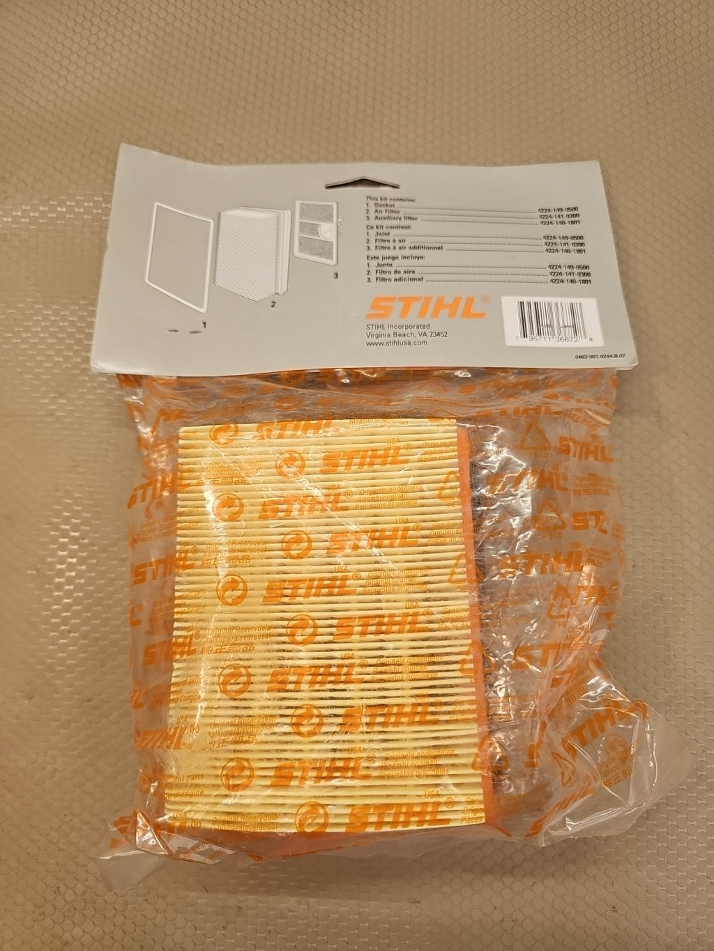 Stihl -  4224 007 1013 - Cutquik Air Filter Kit - OEM 