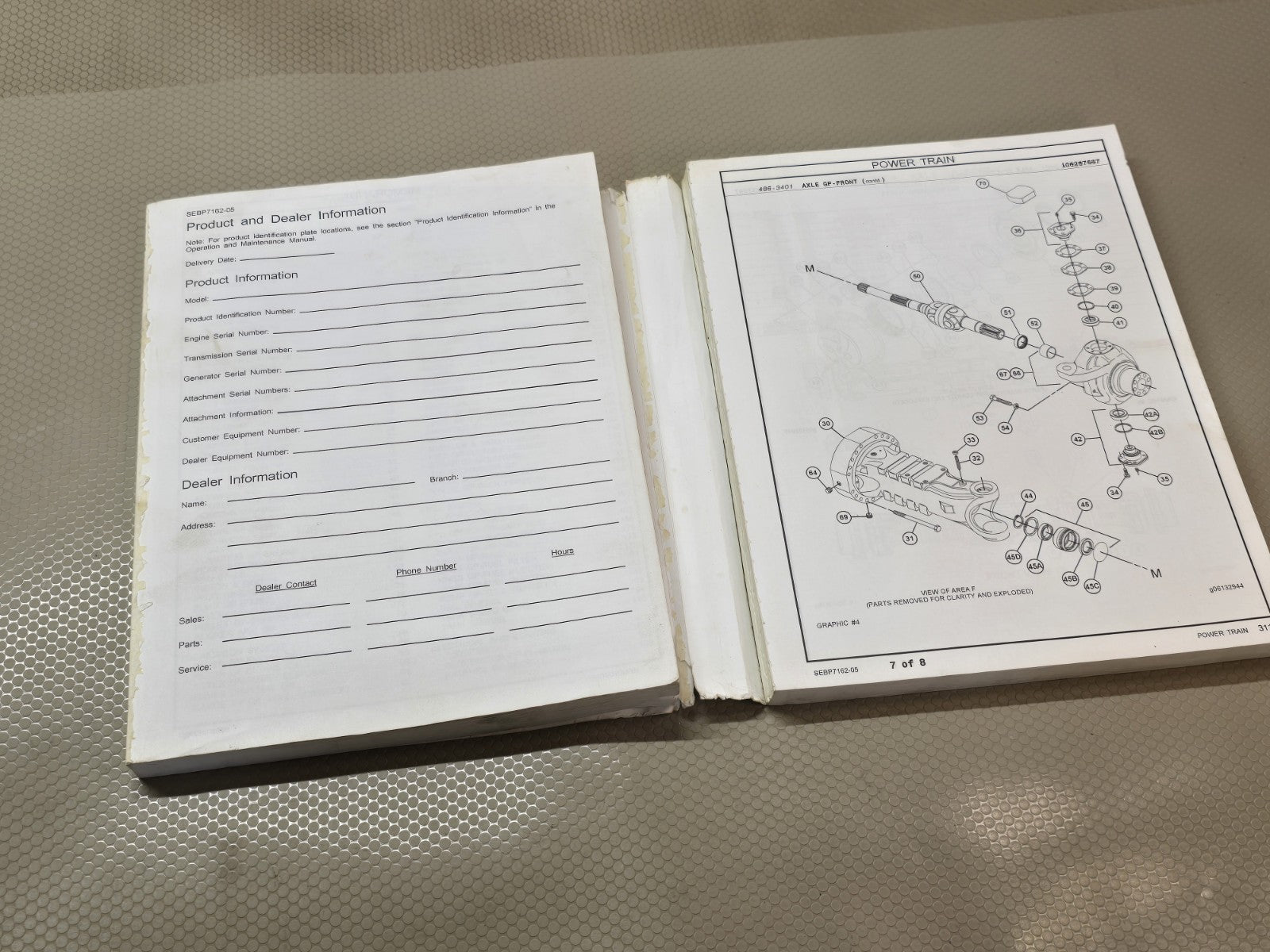 Caterpillar Cat TL1055C Telehandler Parts Catalog Manual