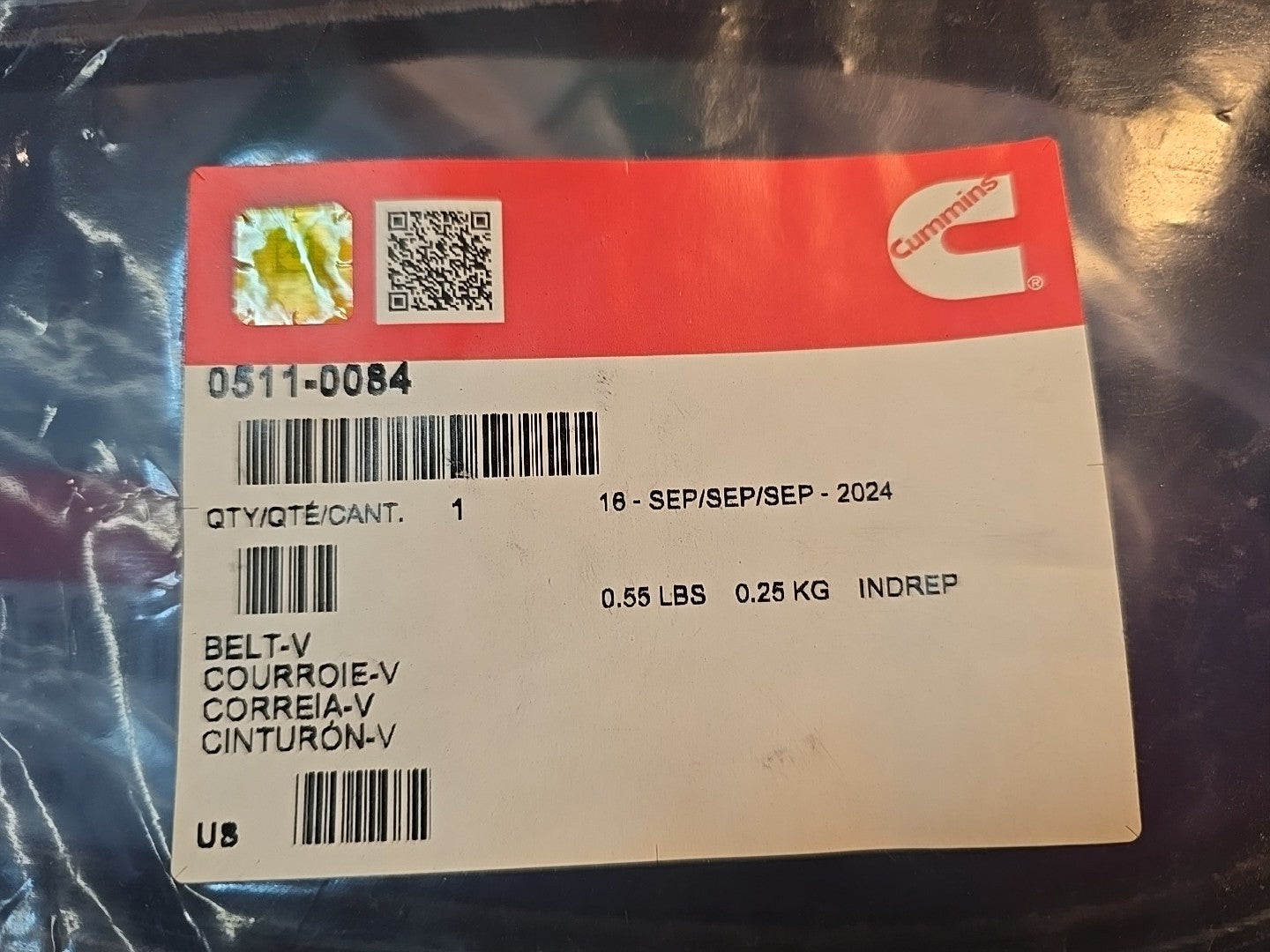 Genuine Oem Cummins V-Belt 0511-0084