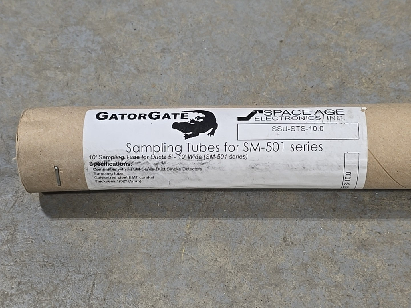 NEW Spaceage SSU-STS-10 Sampling Tube Gator Gate 10 Inch