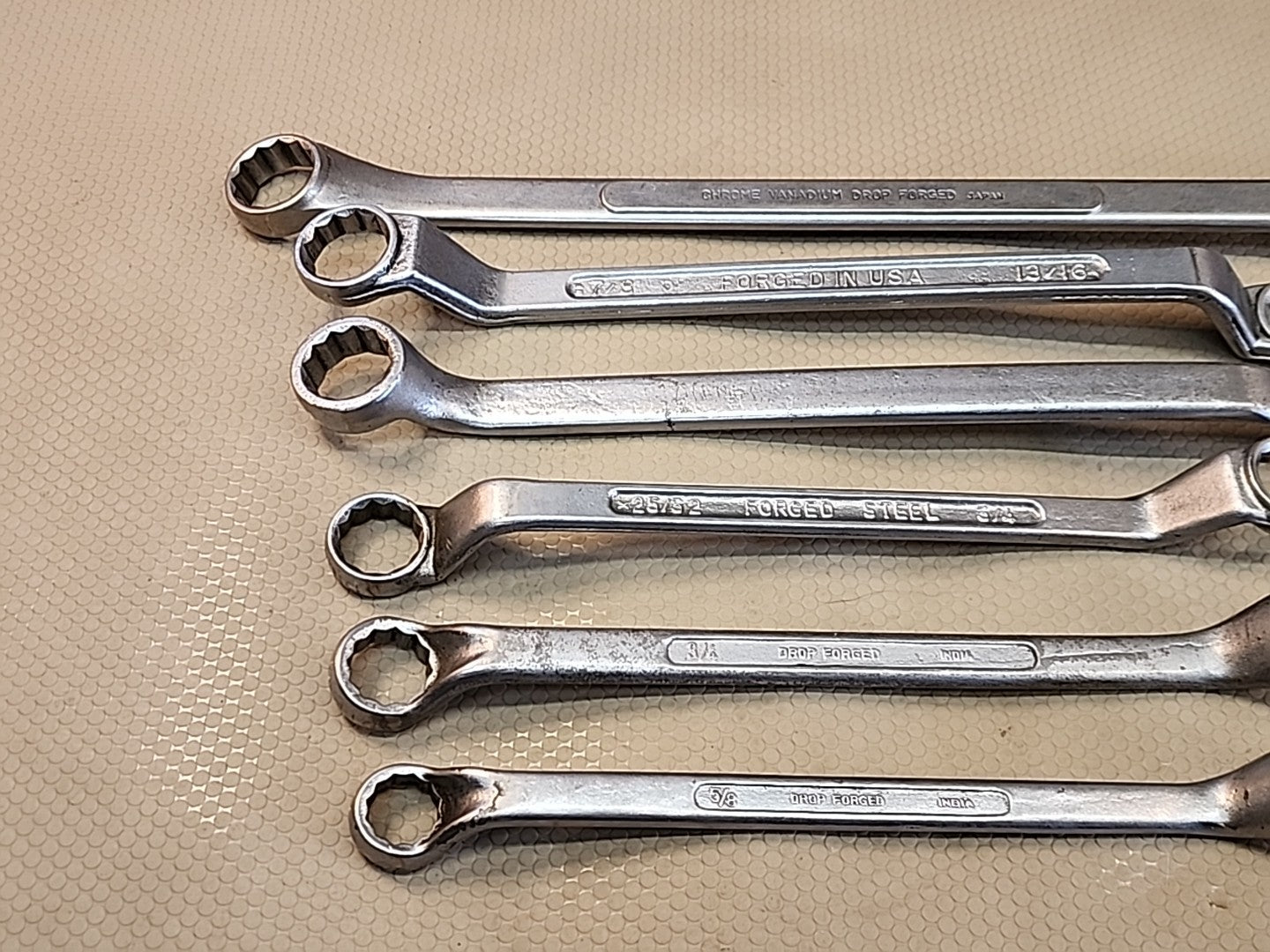 USA LARGE Offset Box Wrench SAE Mixed Set Lot Gedore Thorsen Companion Kal 