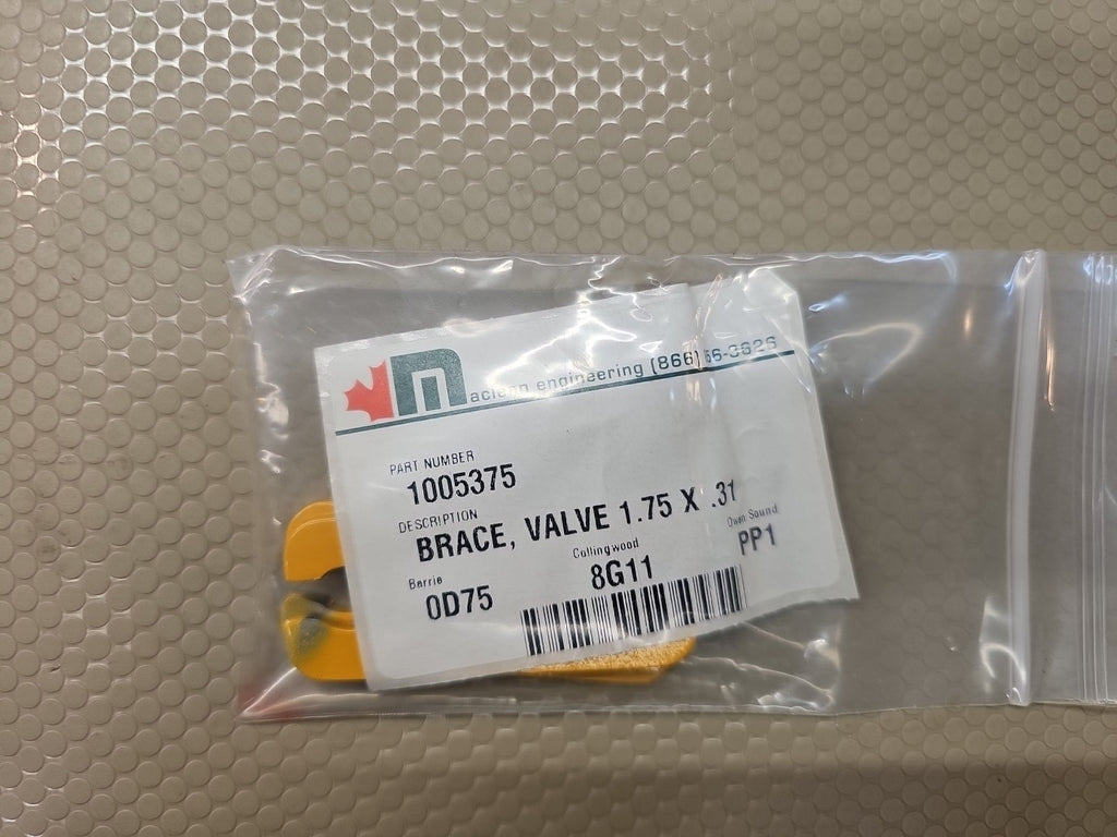 MACLEAN BRACE, VALVE 1.75 X .31