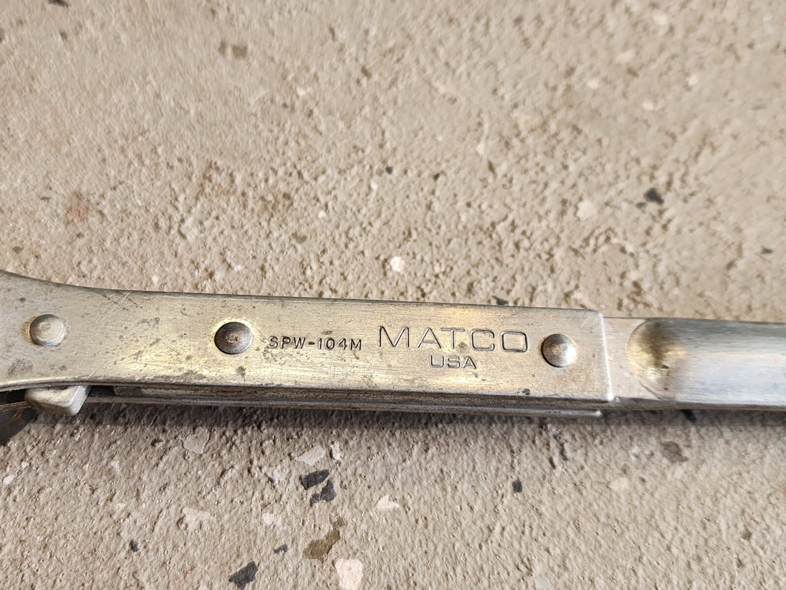 MATCO Tools SPW104MFan Blade Bolt Reversible Ratcheting Wrench Rare HTF Made USA