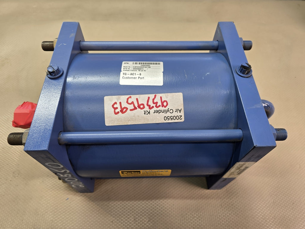 Parker 8.00 TDEVE3US19A7.250 150 Psi Pneumatic Cylinder Actuator TG-AC1-6 Knife 