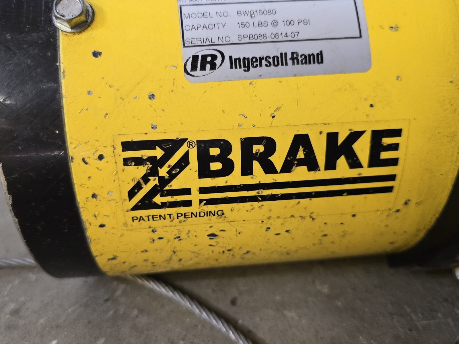 Ingersoll Rand Zimmerman Air Balancer BW015080 Lifting And Balancing Unit 150lb