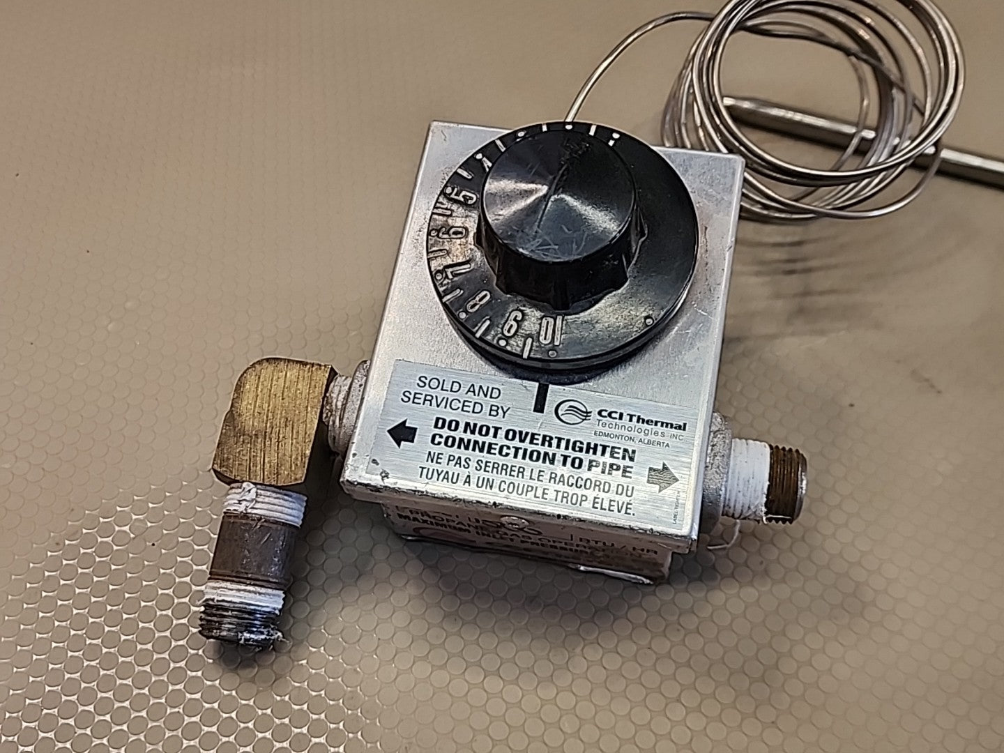 Cata-Dyne AC-TC-8000P Heater Thermostat 8000 BTU Minimum Set Natural Gas Regulat