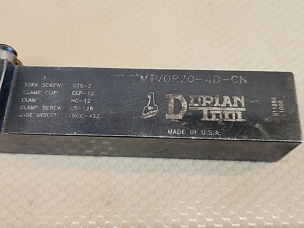 Dorian Tool MTVOR20-4D-CN Lathe Tool Holder Indexable Tool Holder  Square USA