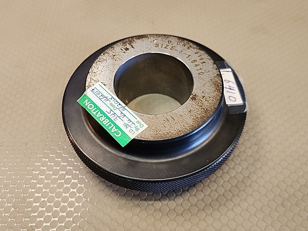 Master Ring Gauge Gage Smooth Bore 1.6410" USA