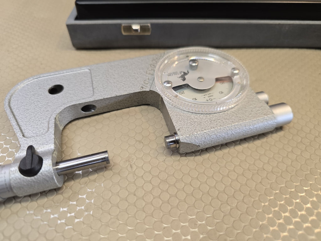 ETALON DIAL INDICATING MICROMETER 1-2" WITH CASE .0001" *GREAT CONDITION*