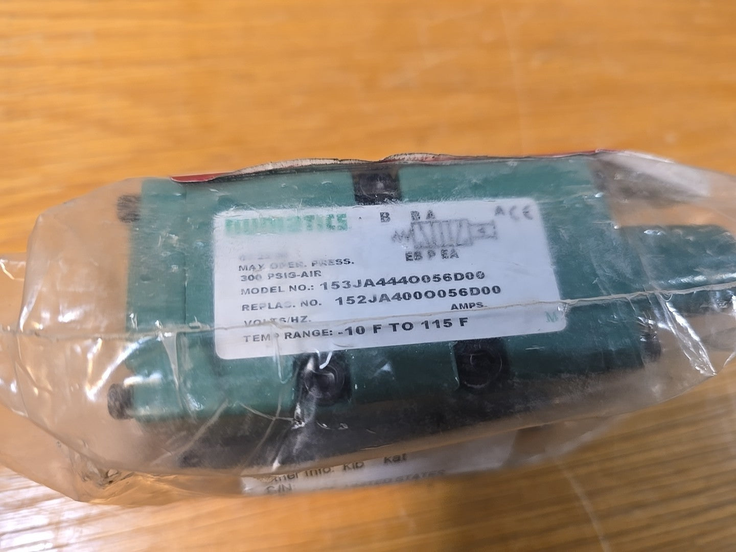 NEW 90AR1077 Gardner Denver VALVE-CONTROL(AIR CONTROL VLV)3/8 ALUM Numatics 153J