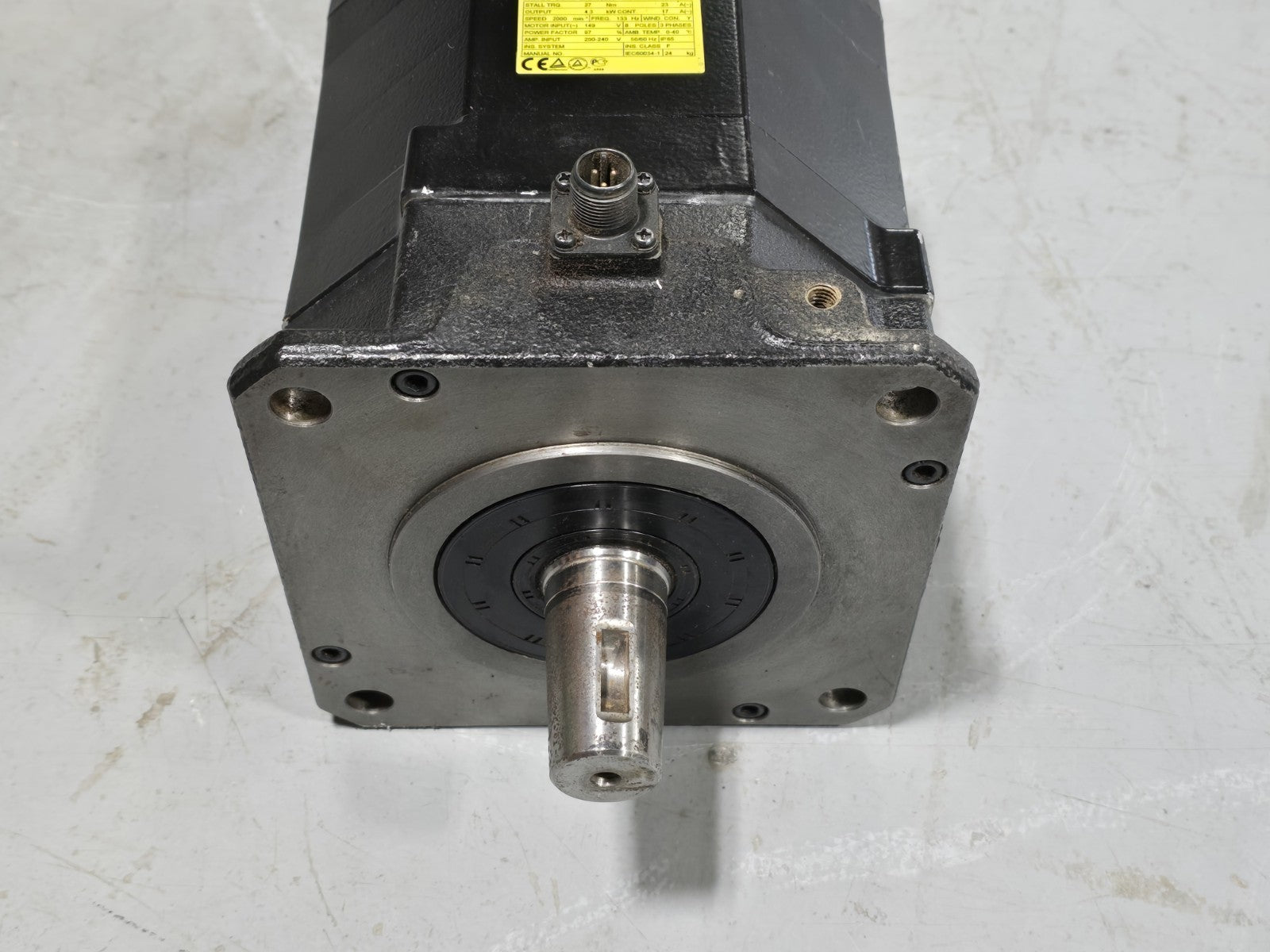 FANUC A06B-0041-B605 S042 AC SERVO MOTOR, 2000 RPM, #617146G *LIGHT USE*