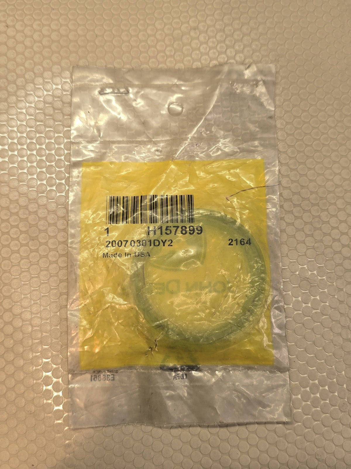 John Deere H157899 Piston Rod Rubber Seal Hydraulic U-Wiper OEM
