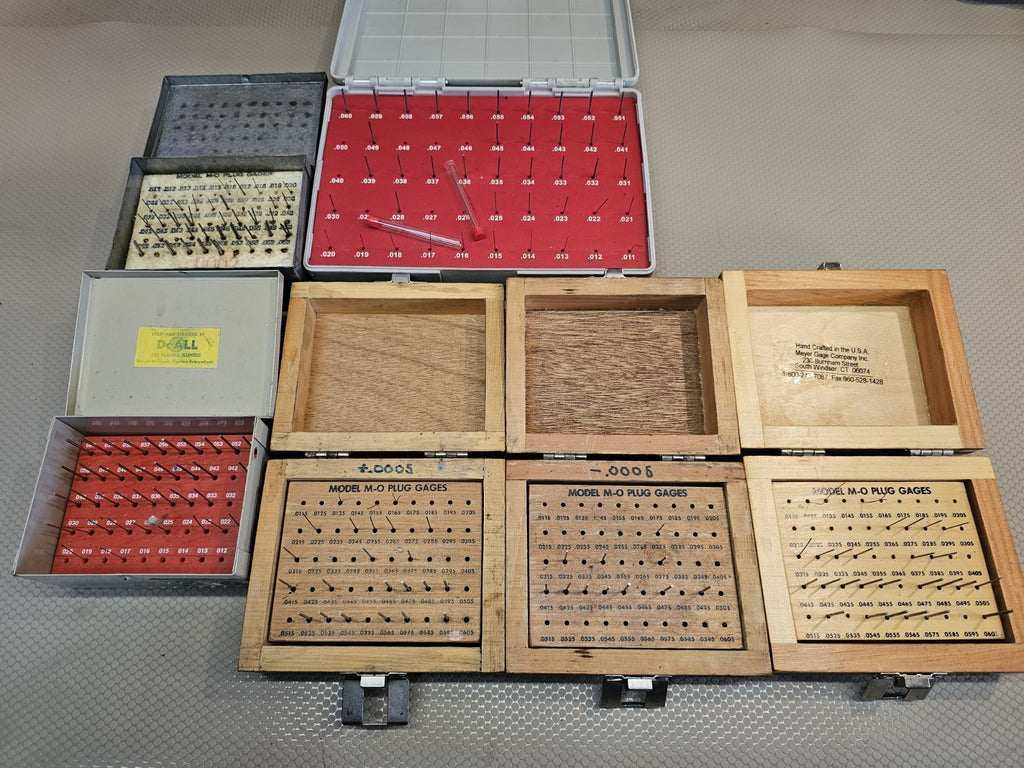 6x! Vermont /DoALL Meyer M-0 Plus & Minus Pin Gage Set 6 Partial sets USA 