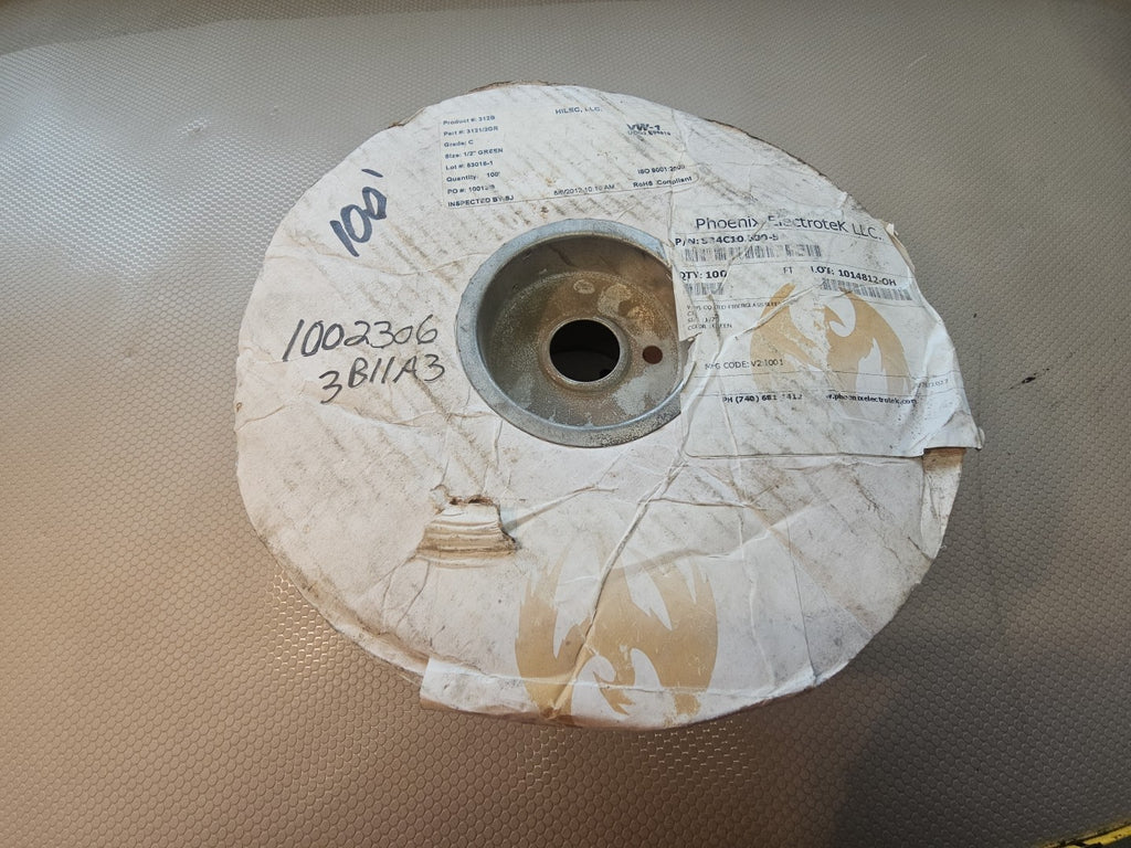 Phoenix Electrotek Vinyl Coated Fiberglass Sleeving- C1  1/2" S34C10.500-5