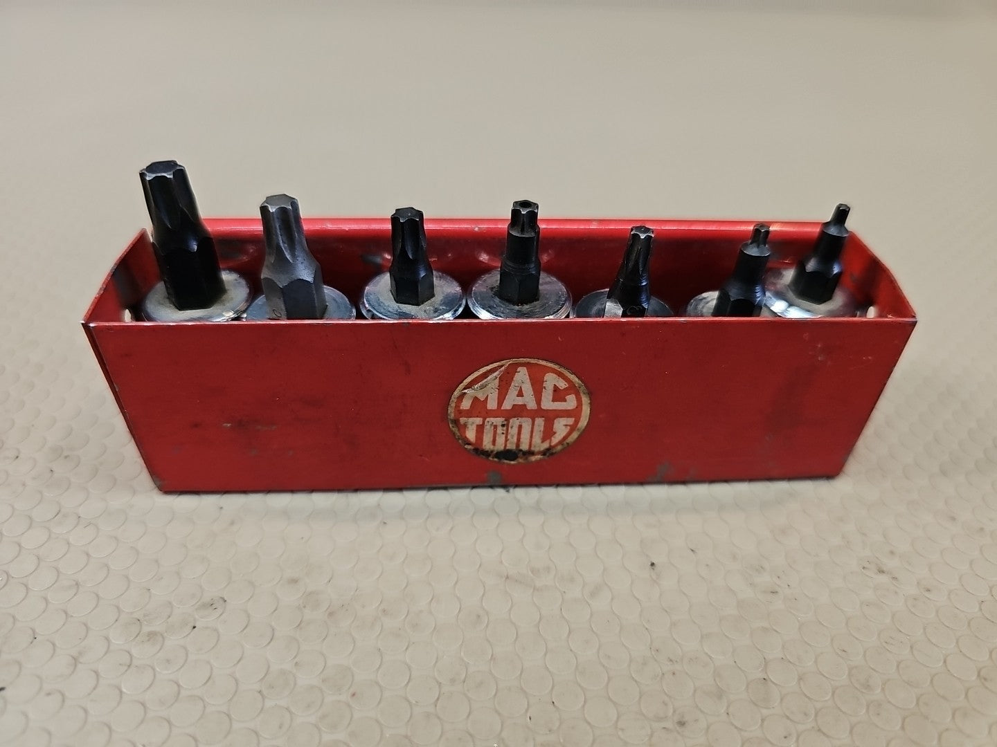 MAC TOOLS  ST11T  10 Piece Metal Tray Vintage 3/8" Drive Torx® Driver Set  USA