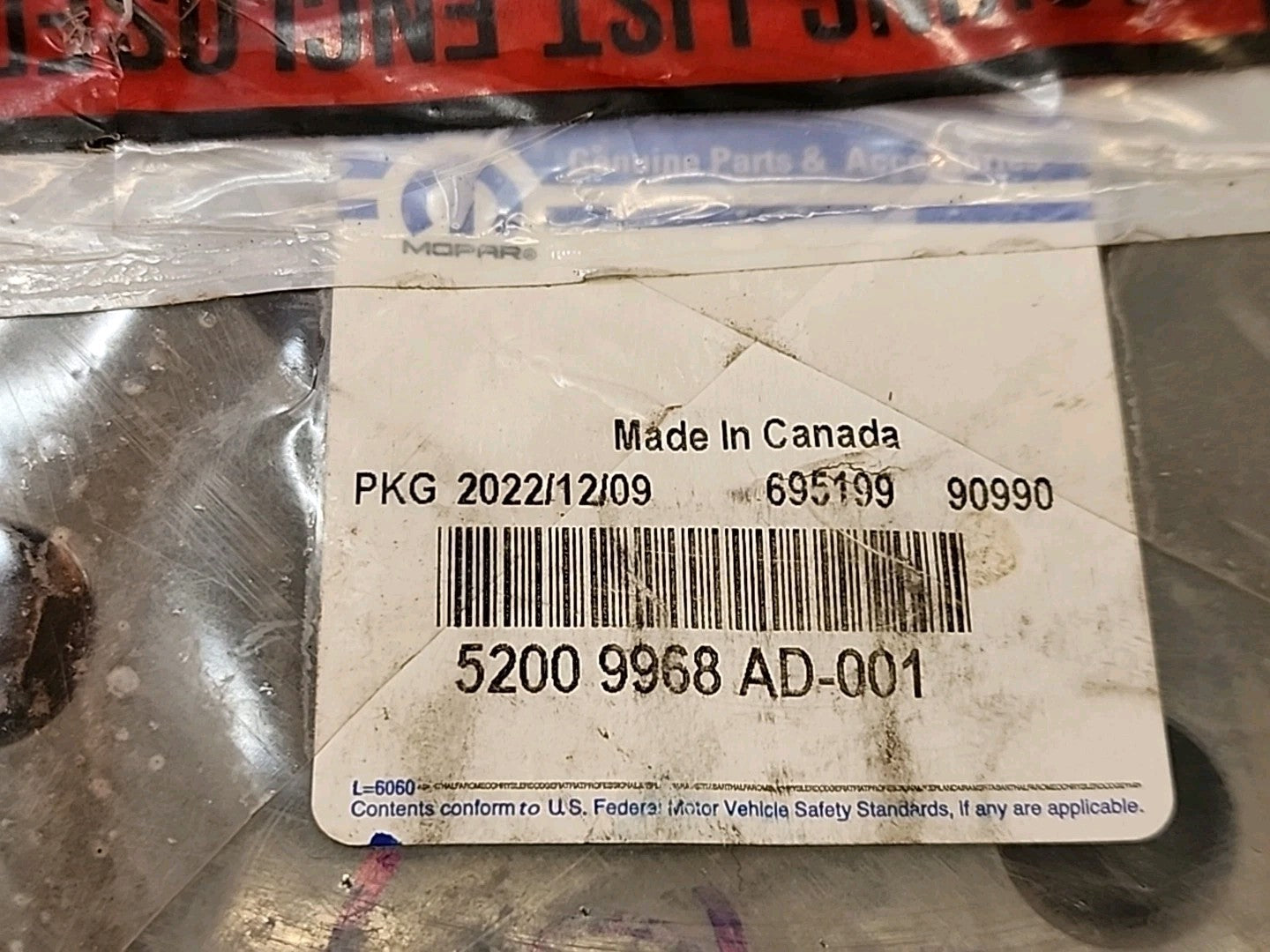 Genuine OEM Mopar  52009968 AD-100  Brake Rotor 695199