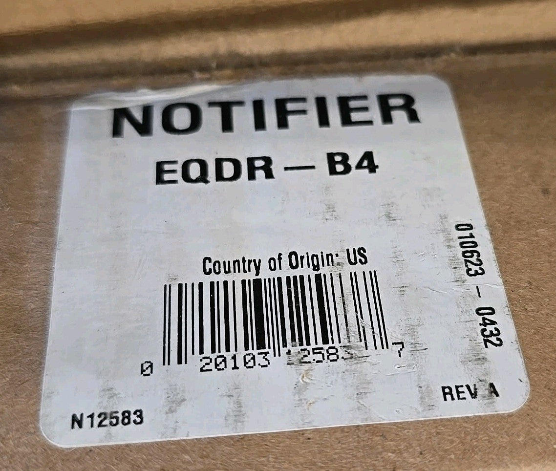 Notifier EQDR-B4 Door Assembly, Vented Door, Two Tiers, Black
