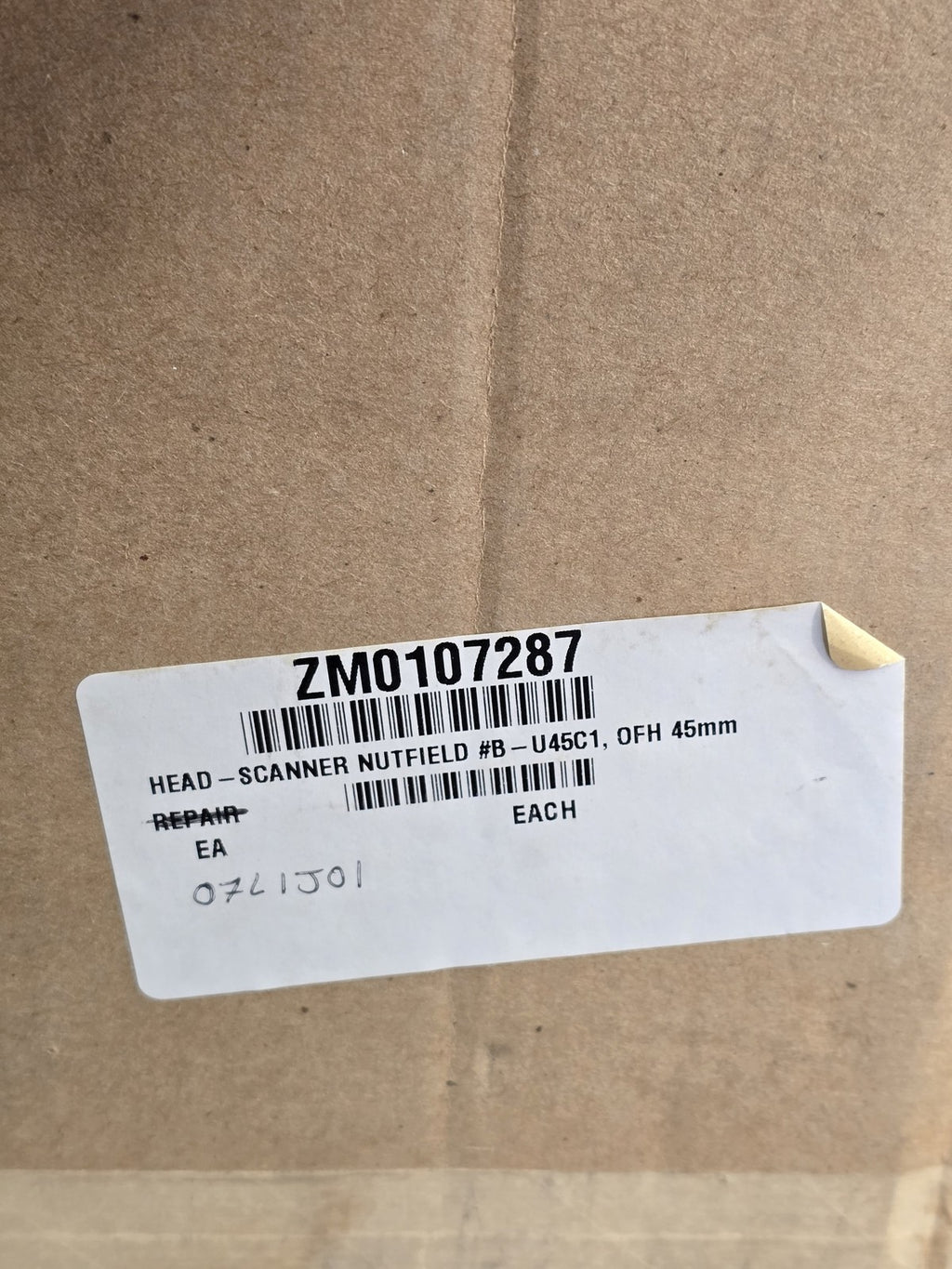 Nutfield Technology B-U45C1 ZM0107287 OFH 45mm Industrial Scanner Head