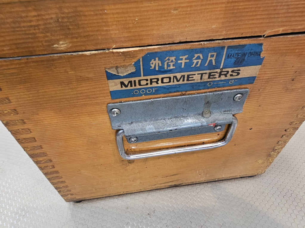 Vintage Chuan Brand Micrometer set 0-1” through 5-6” Missing 1