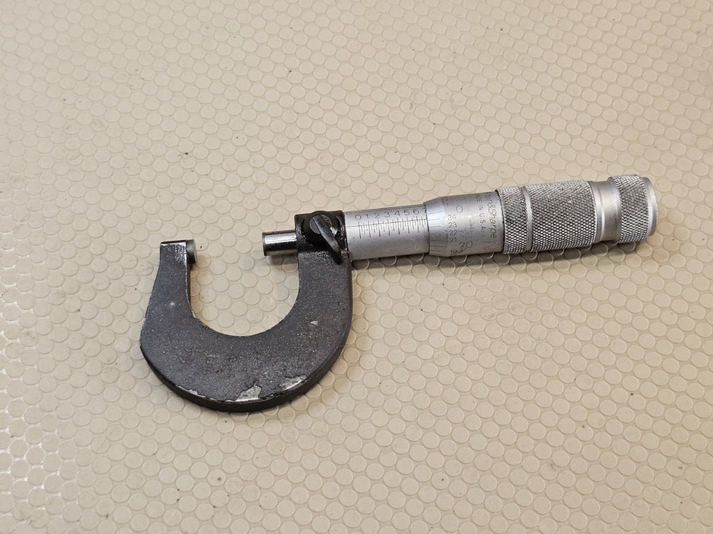 Vintage Brown And Sharpe 0-1” Micrometer Outside