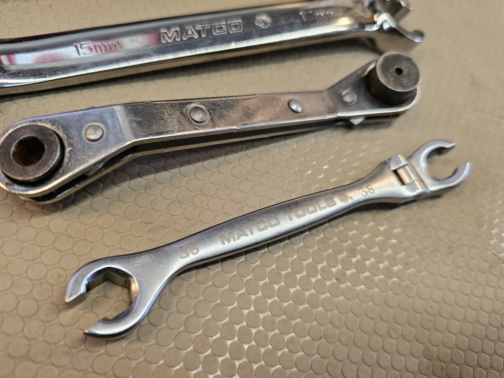 Matco Flare Nut Metric Lot Wrench Set 4pt SAE Flex Head Etc.