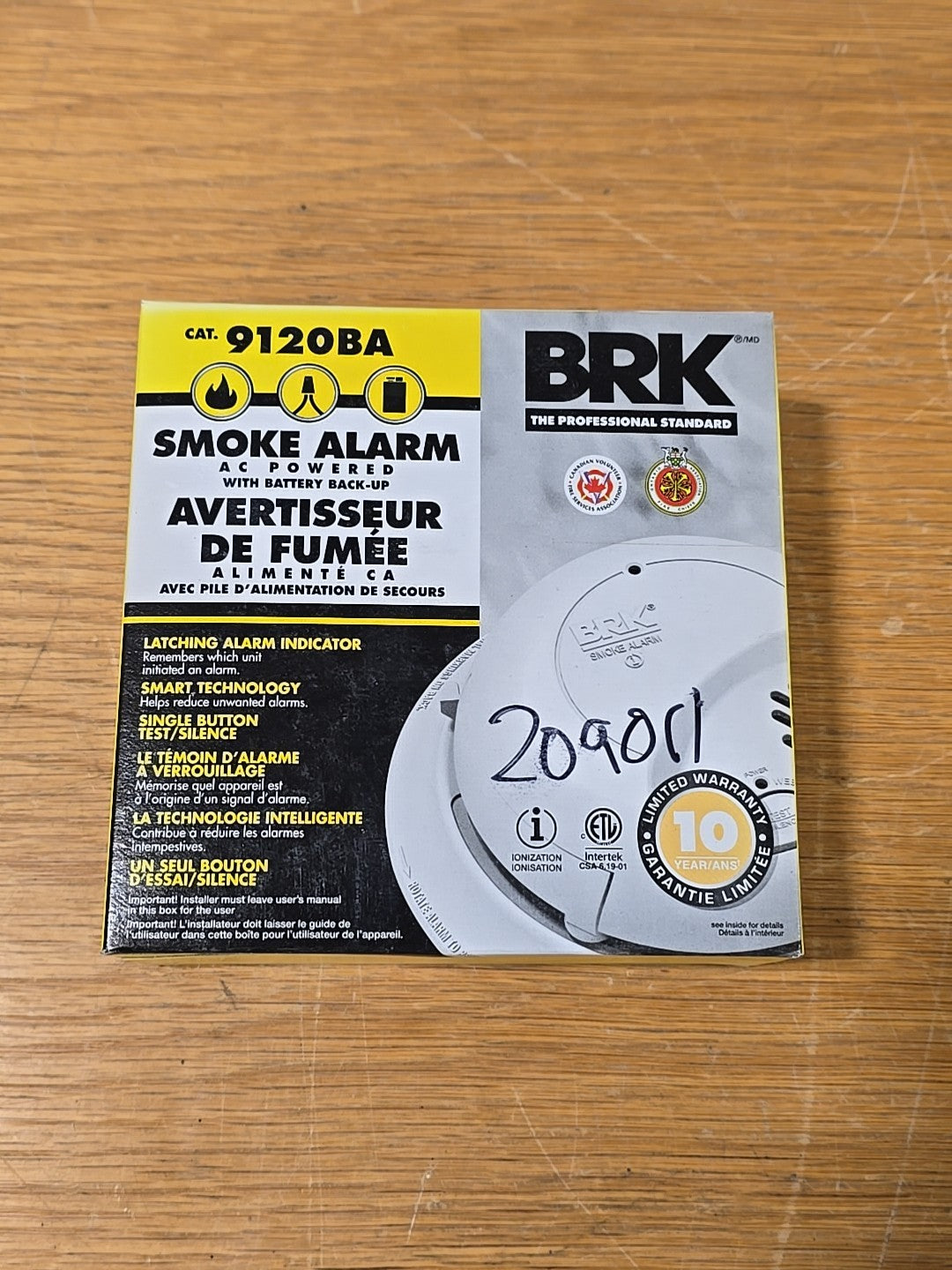 BRK 9120BA Smoke & Detector FIRST ALERT SMOKE DETECTOR