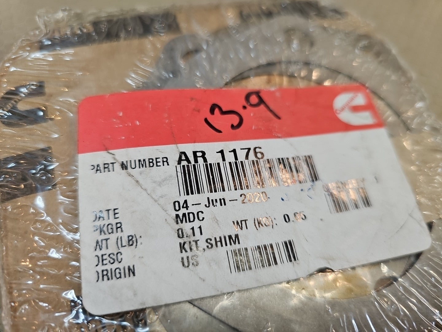 Cummins AR1176 KIT 6PC Genuine OEM New 