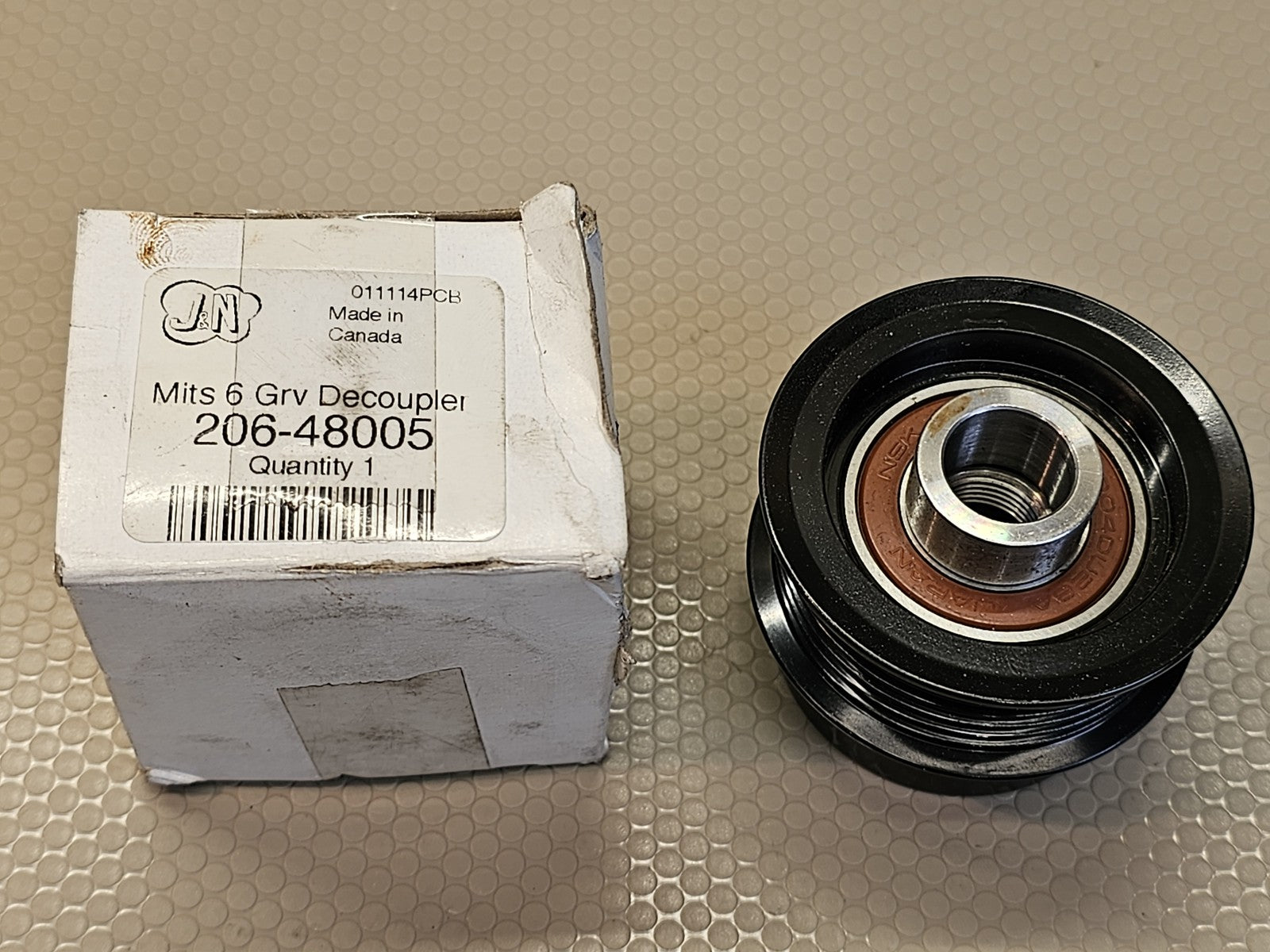 JN 206-48005 Mits 6 Grv Decoupler Pulley NSK Bearing New
