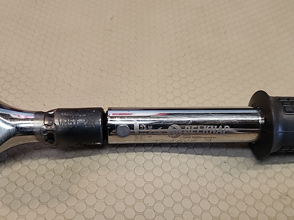 Belknap VB-5T-2R preset torque wrench W/ reversible 3/8" drive- engraved