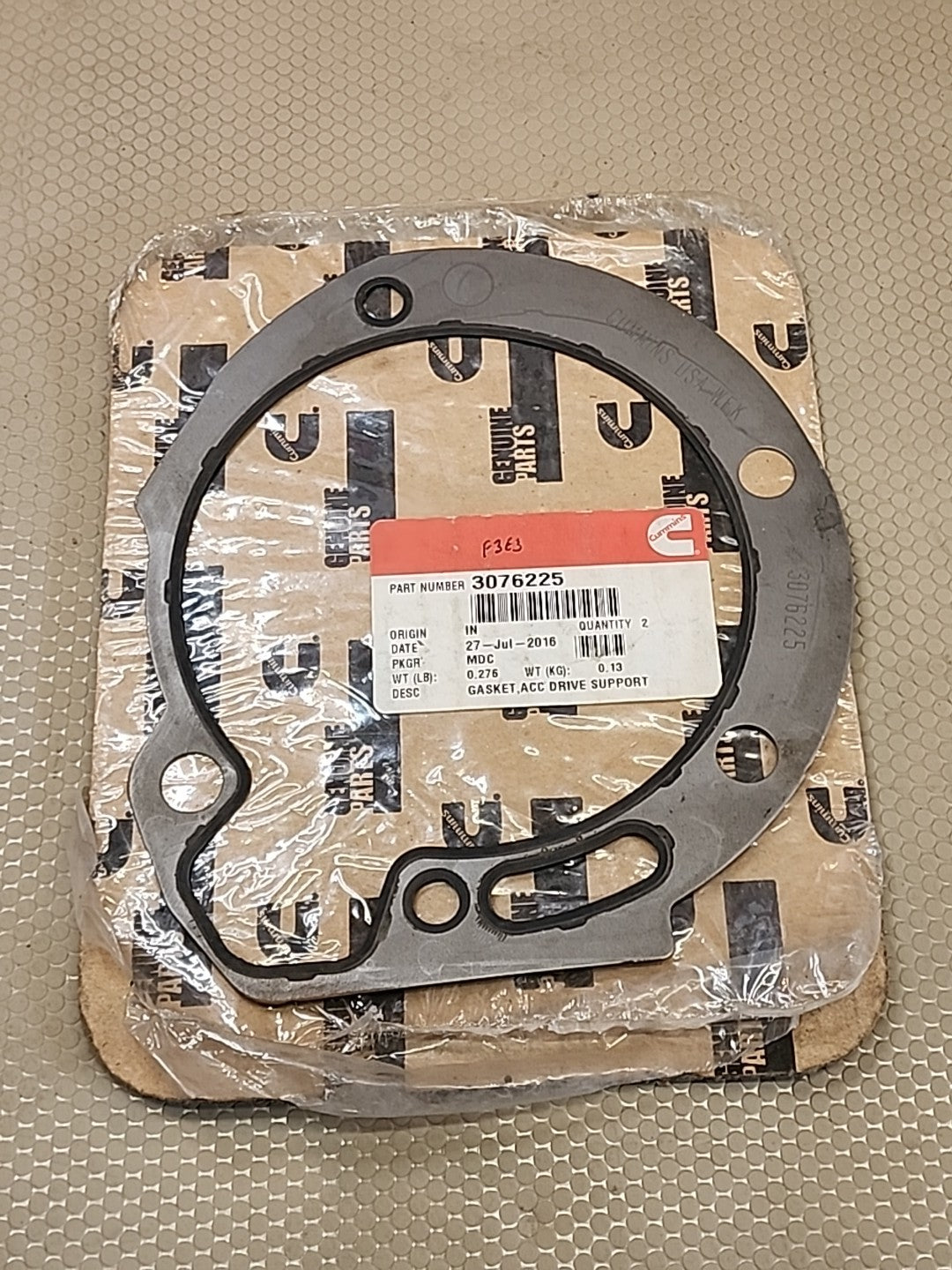 3076225 OEM Cummins Accessory Drive Support Gasket – ISX QSX Diesel Engine