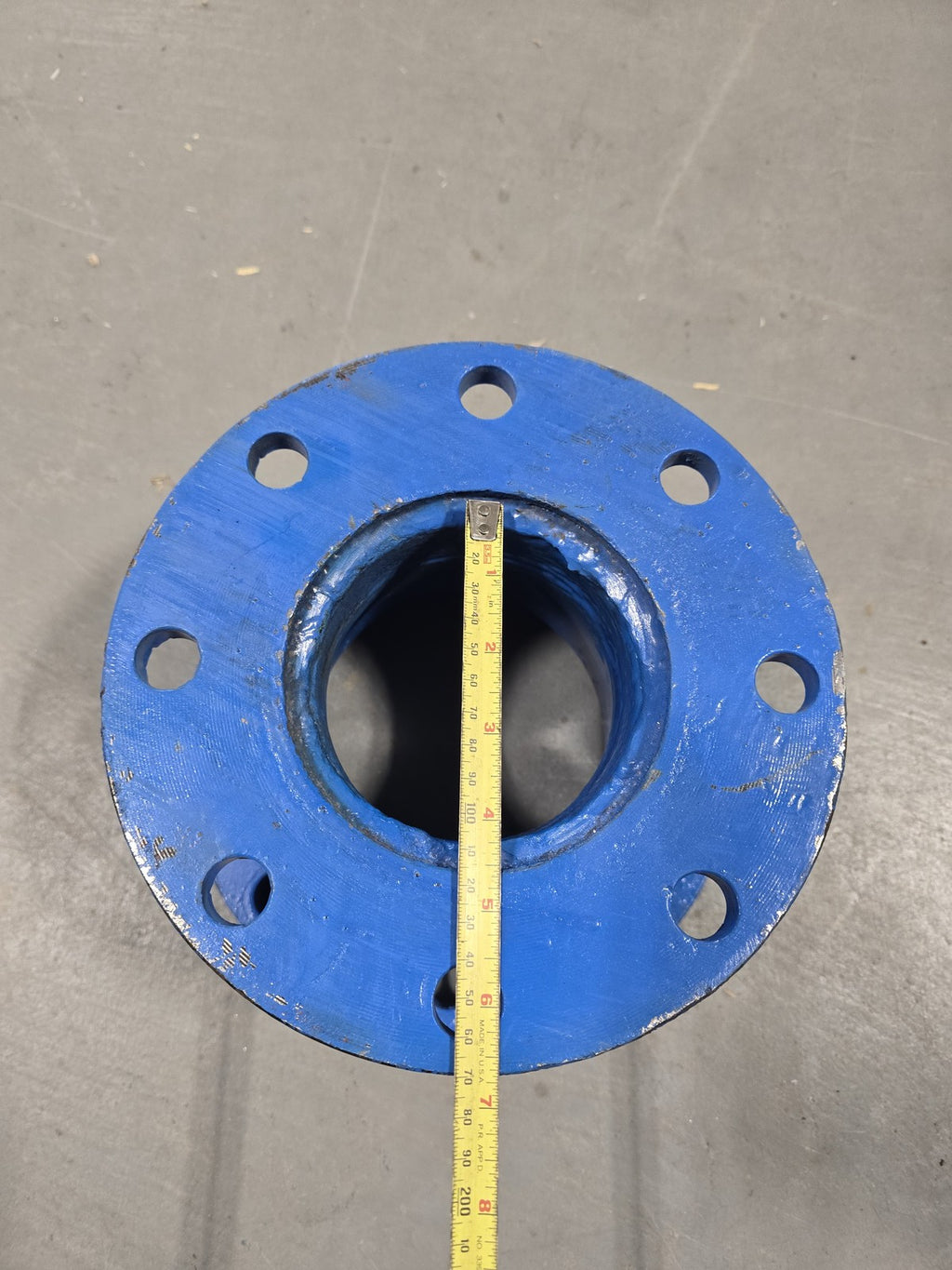 Metal Pipe Reducer 6 in x 4 in, Flange x Flange Solid Iron