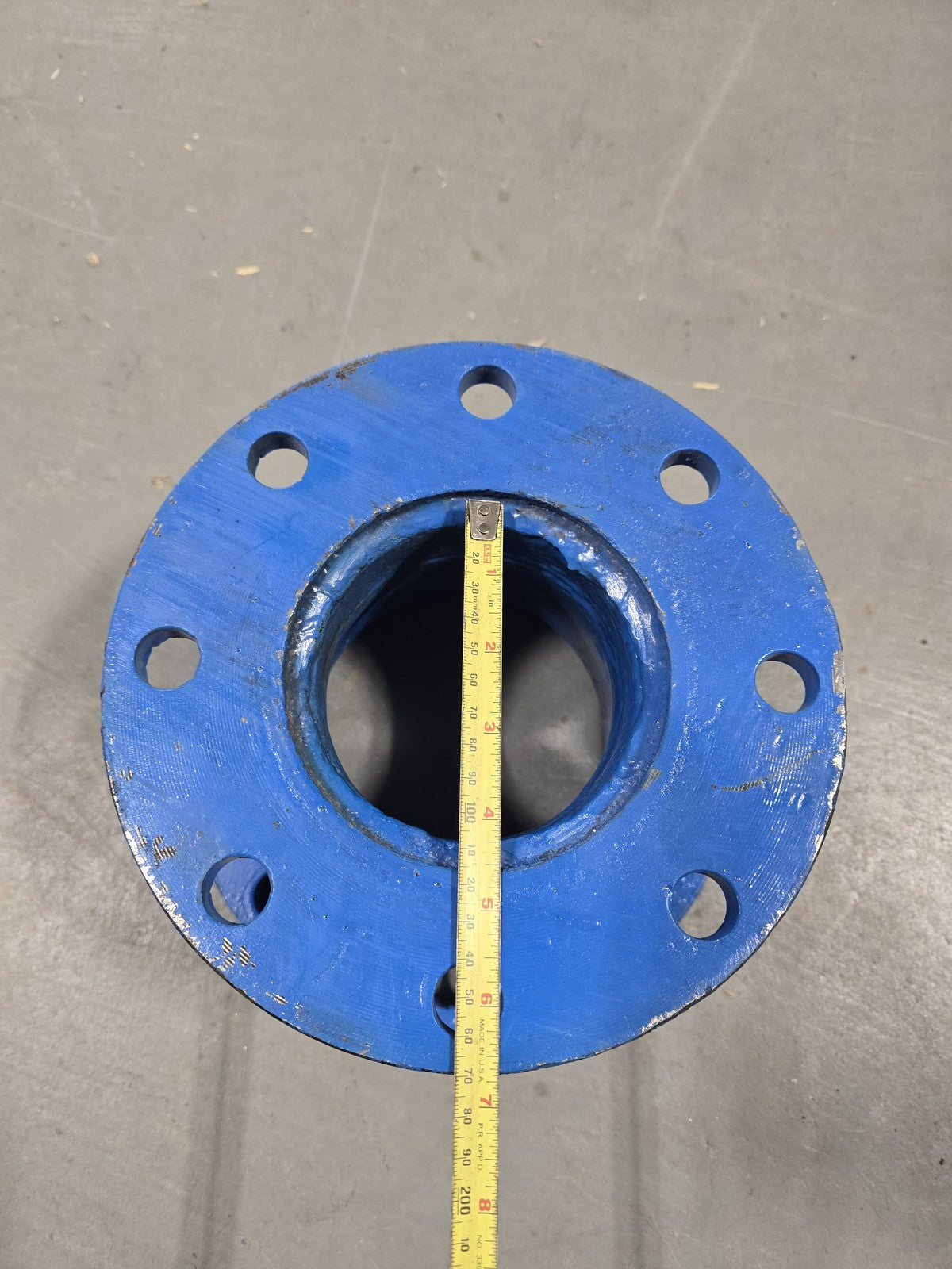 Metal Pipe Reducer 6 in x 4 in, Flange x Flange Solid Iron