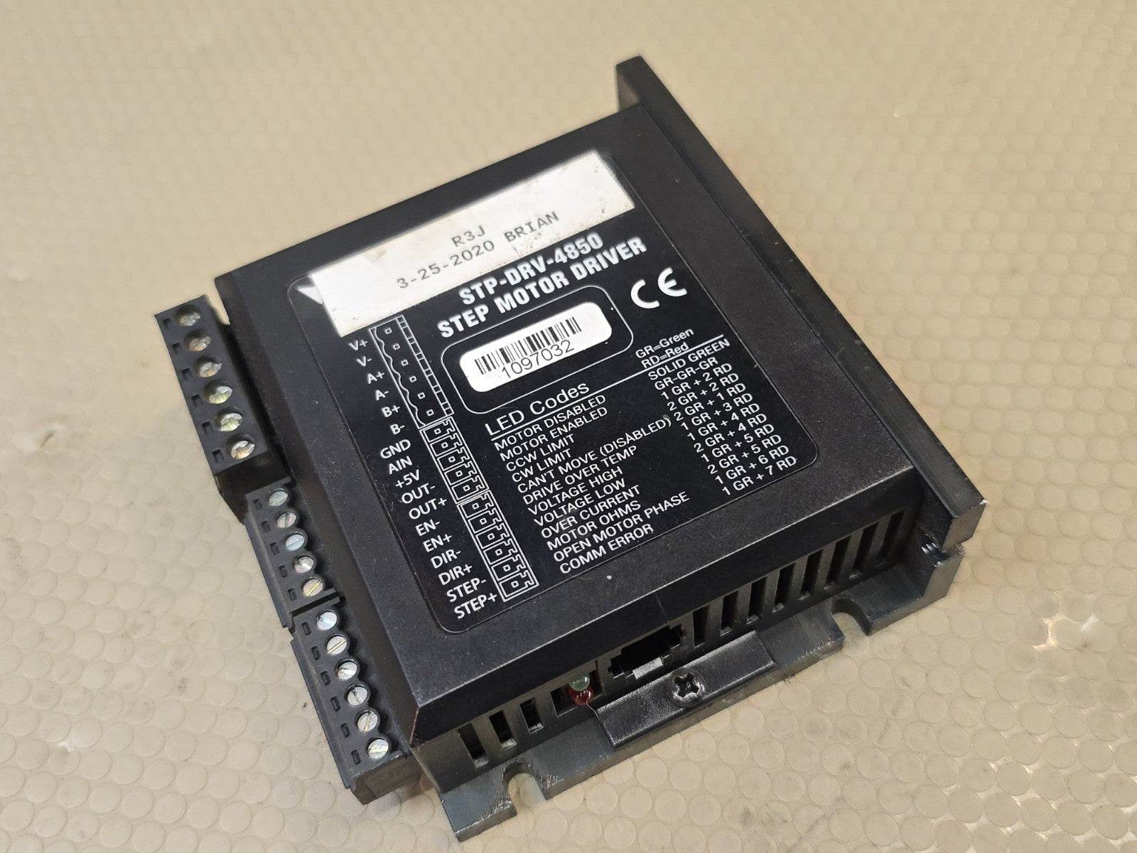 AUTOMATION DIRECT PLC DIRECT STP-DRV-4850 STEP MOTOR DRIVER T253571