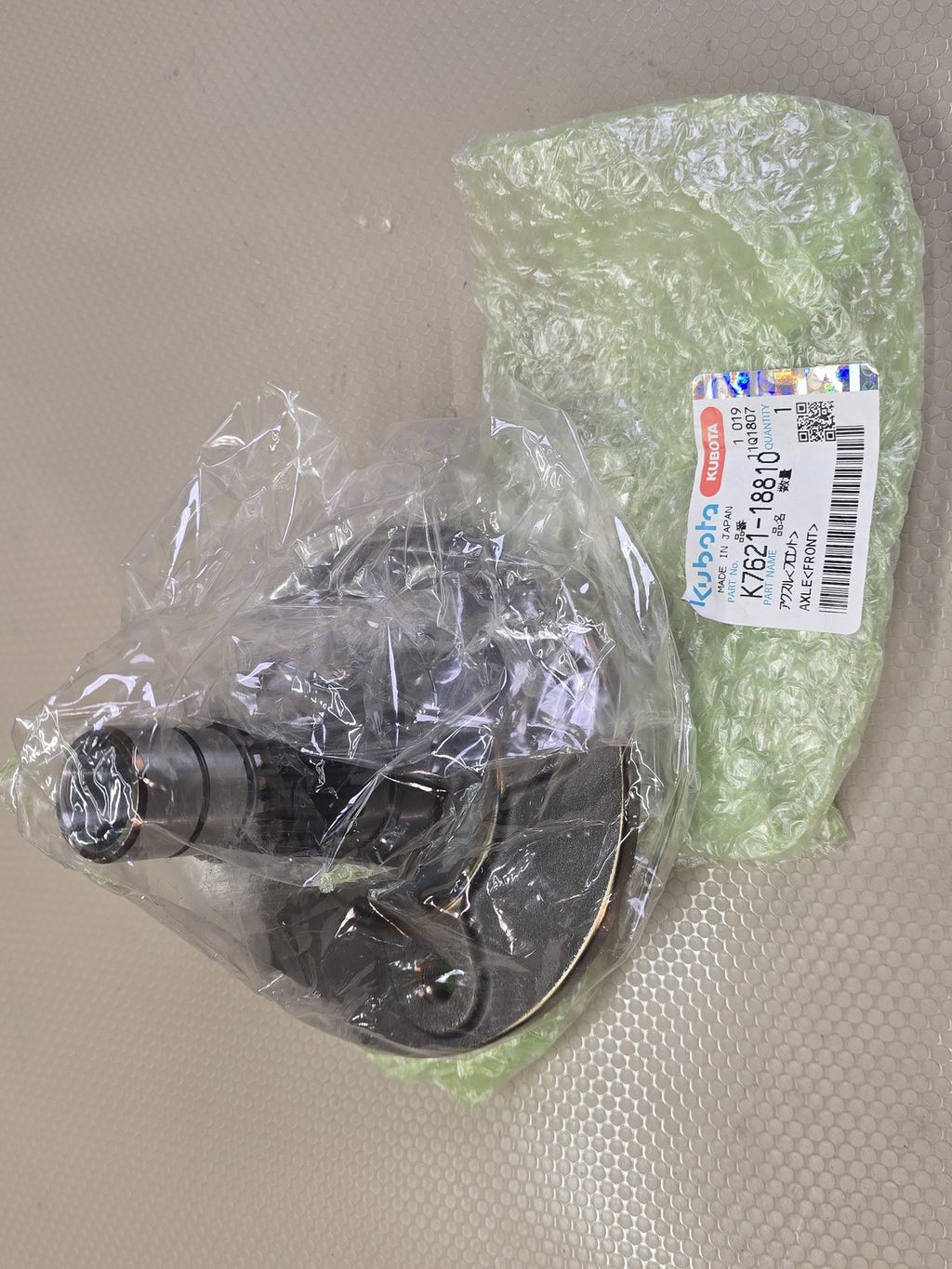 Kubota K7621-18810 Front Axle Genuine OEM RTV-X1140W New