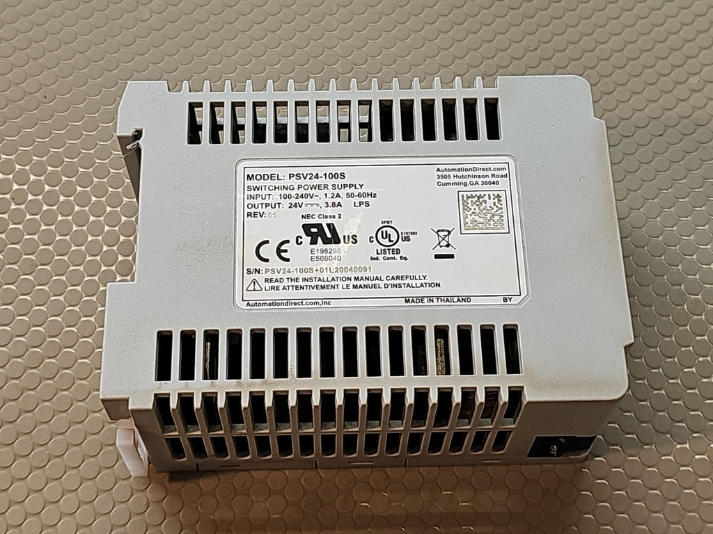 AUTOMATION DIRECT PSV24-100S INDUSTRIAL POWER SUPPLY 100-240V, 1.2A  (KB)
