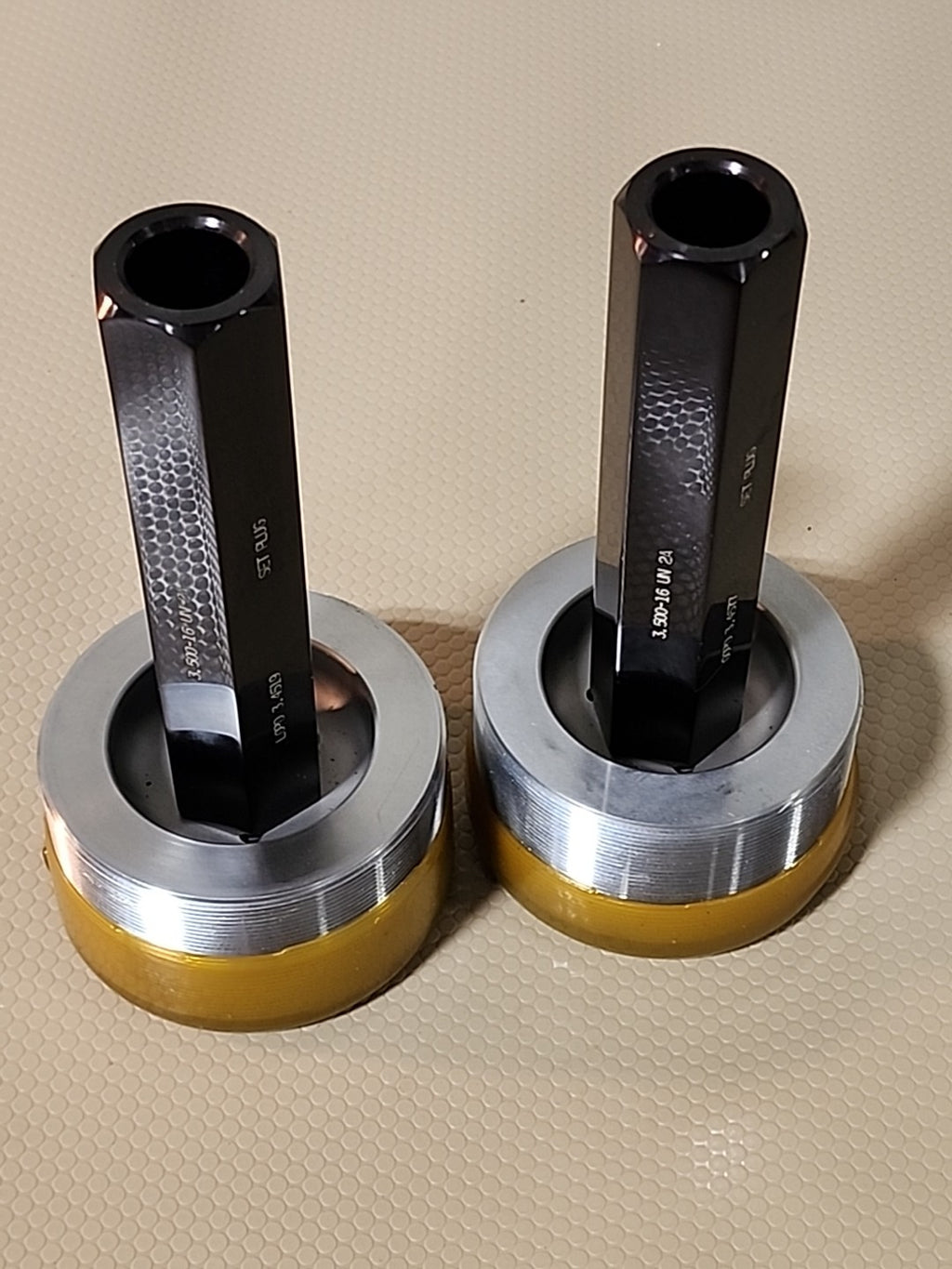 Hemco Thread Set Plug Gages GOPD 3.4577 3.500-16 UN 3.4519 Tool 3.5" GO NO GO
