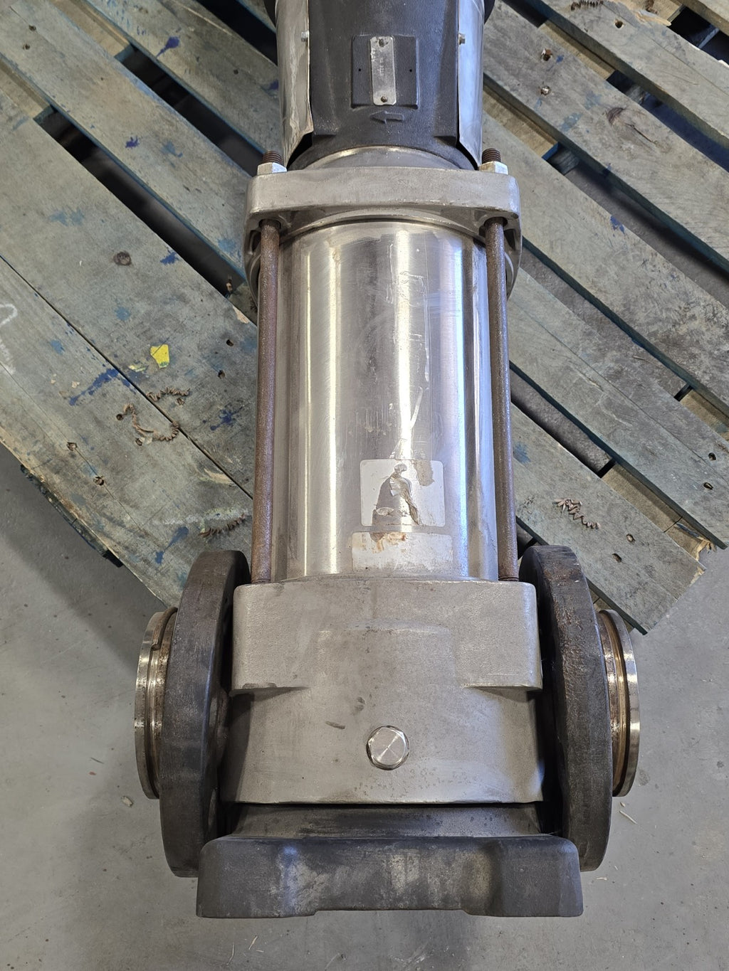 ​Baldor 25HP Electric Motor CEM4107T w/ Grundfos FPS Vertical Multistage Pump 
