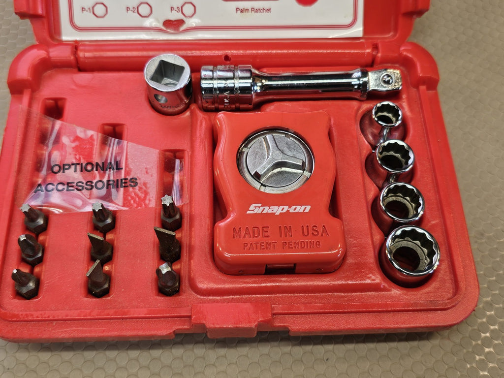 Snap On USA 3/8" Drive Palm Ratchet Kit No 117PALMSTR like NOS