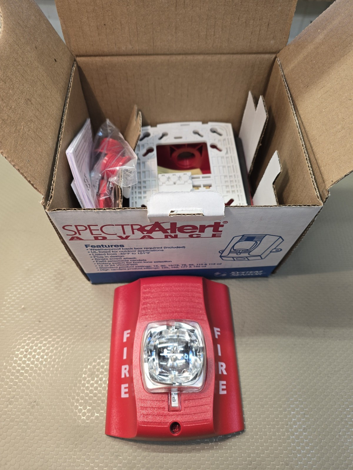 NEW! System Sensor SRHK Strobe, High-candela, Outdoor 