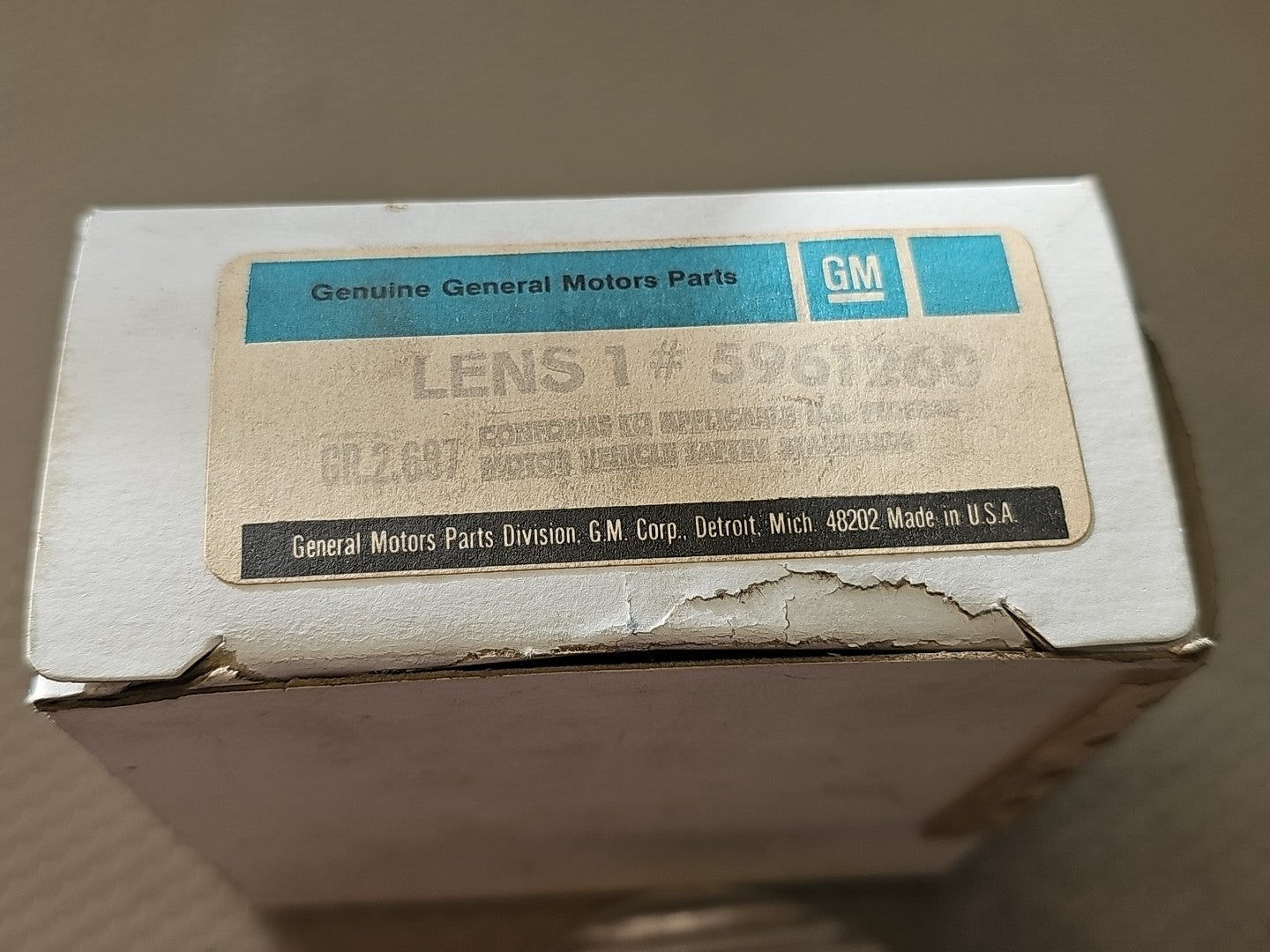 NOS GM 5961260 1966-72 Chevy GMC C/K10-30 Stepside Truck Backup Lamp Lens OEM