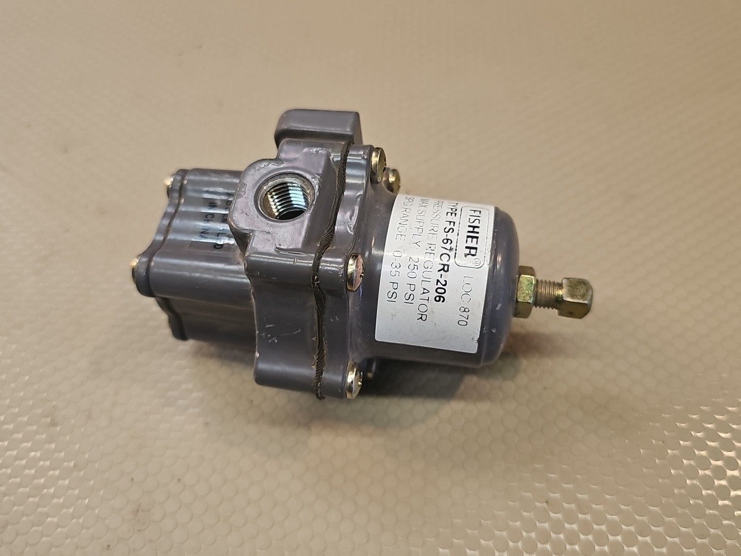 FISHER REGULATOR PRESSURE CONTROL 0-35 PSI 67CFR-206