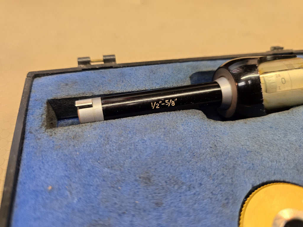 FOWLER BOWERS BORE GAGE Bore Micrometer + Ring GAUGE 1/2  5/8 0.500 -0.600
