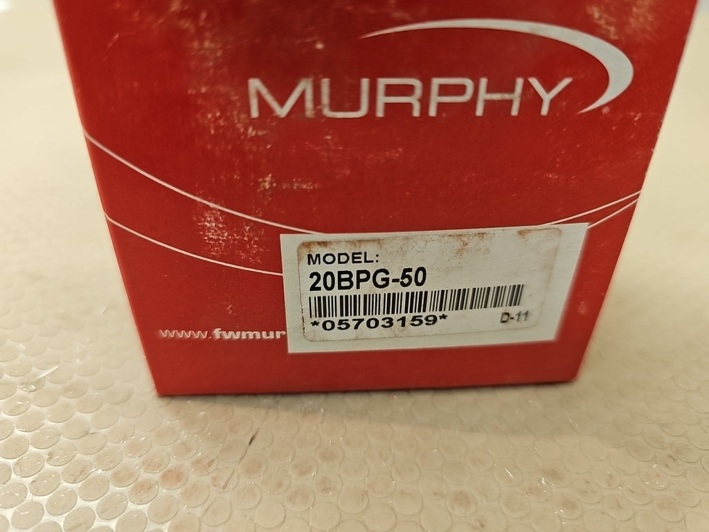 Murphy 20BPG-50 Pressure Gauge 05052278D NEW