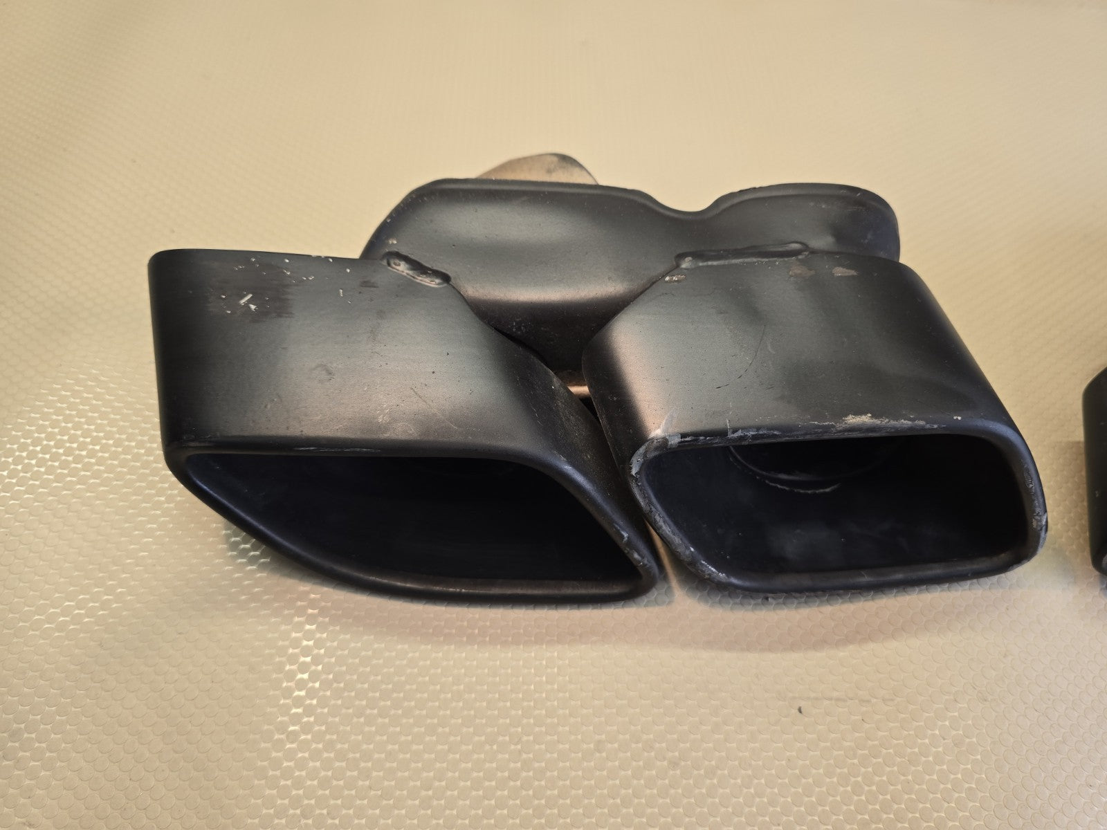 Porsche 911 Turbo S 991 Left/Right Exhaust Tip 991.111.762.61/761.62 Black OEM