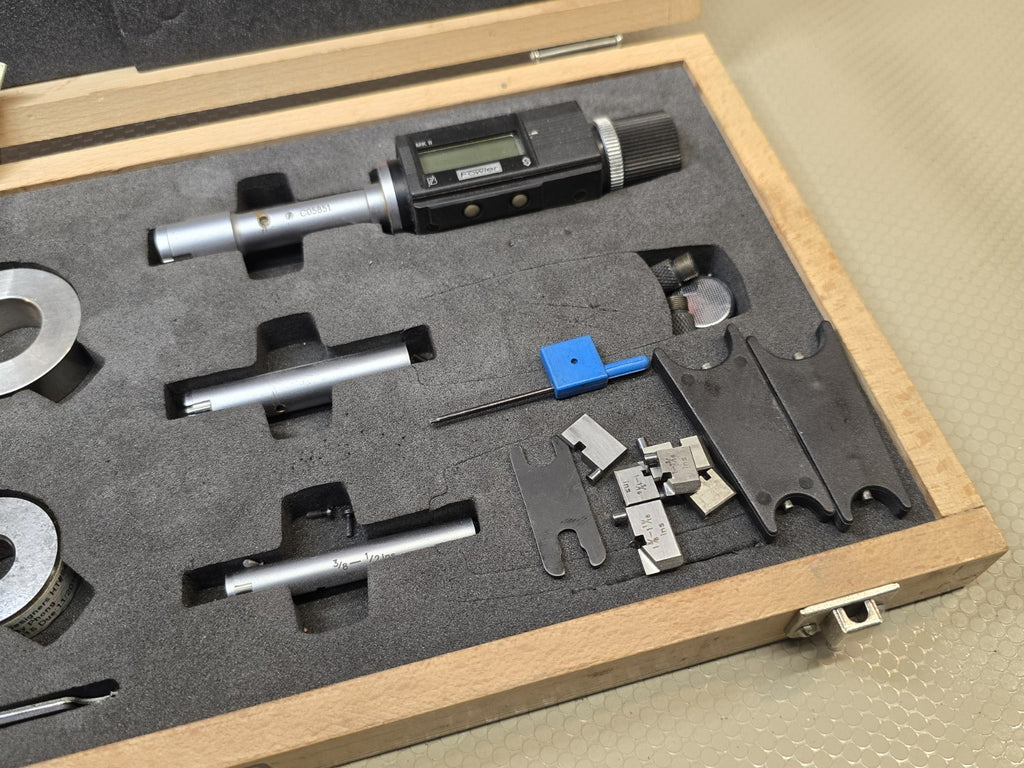 Fowler Digital Internal Micrometer .375-.750 Set Bluetooth Bore Micrometer 3pc