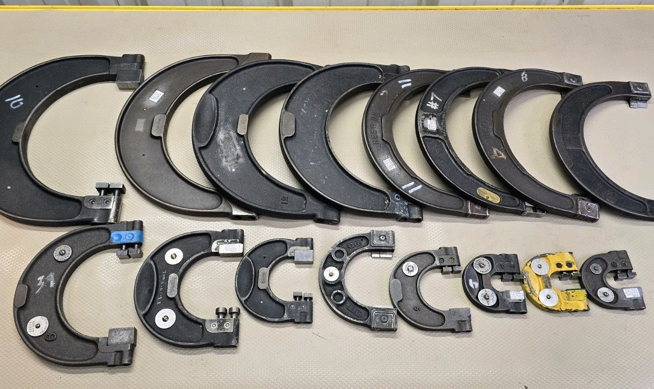 Lot of 16+ Go No-Go Snap Gauges Standard Gage  Reef Large Sizes *Calibrated*