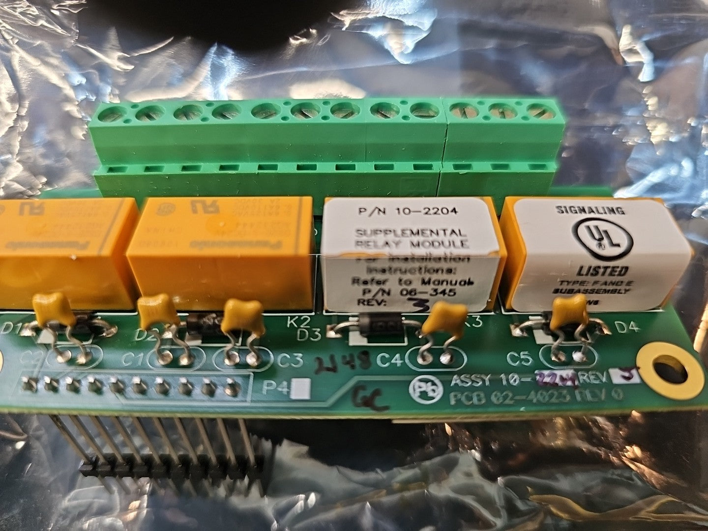 NEW FIKE ASSY 10-2204 REV 3 CIRCUIT BOARD MODULE TYPE SUBASSENBLY FIRE ALARM 