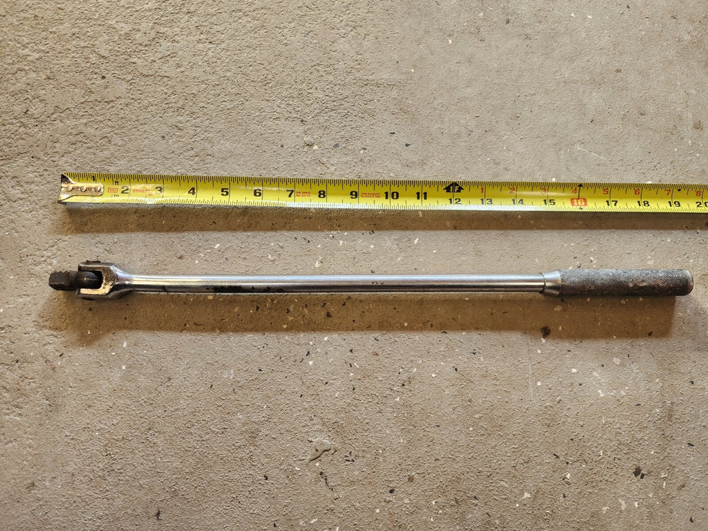 Proto 5468 18" Long 1/2" Drive Chrome Knurled Handle Flex Head Breaker Bar  USA