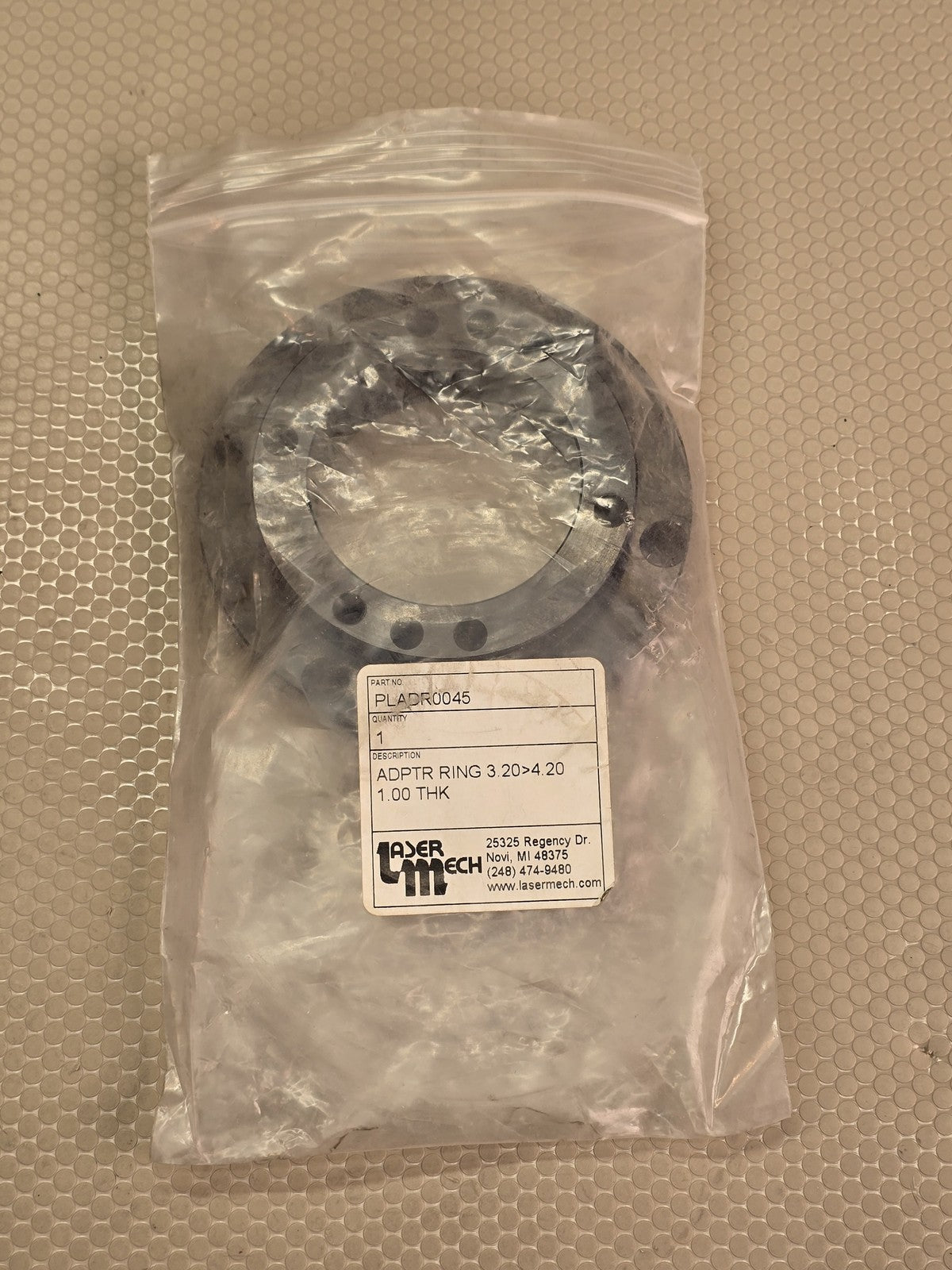 Laser Mech PLADR0045 Adapter Ring 3.20" to 4.20" 1.00" THK Industrial Laser